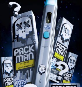 Pack Man THC Vapes Mystery OG Live Diamonds Disposable